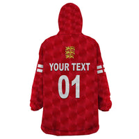(Custom Personalised) England Cricket Wearable Blanket Hoodie Unique - Red LT8 - Wonder Print Shop