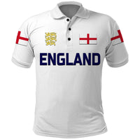 Custom England Cricket Polo Shirt Unique White LT8 - Wonder Print Shop