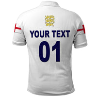 Custom England Cricket Polo Shirt Unique White LT8 - Wonder Print Shop