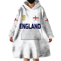(Custom Personalised) England Cricket Wearable Blanket Hoodie Unique - White LT8 - Wonder Print Shop