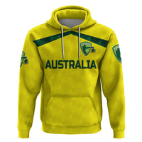 Custom Australia CrickeHoodie Aussie Unique Yellow LT8 - Wonder Print Shop