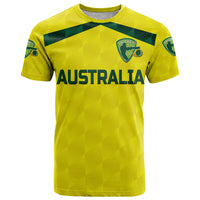 Custom Australia Cricket T Shirt Aussie Unique Yellow LT8 - Wonder Print Shop