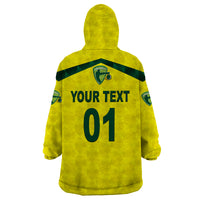 (Custom Personalised) Australia Cricket Wearable Blanket Hoodie Aussie Unique - Yellow LT8 - Wonder Print Shop