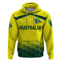 Custom Australia CrickeHoodie Aussie Unique Gradient Yellow Vibes LT8 - Wonder Print Shop