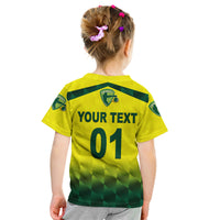 (Custom Personalised) Australia Cricket Kid T Shirt Aussie Unique - Gradient Yellow Vibes LT8 - Wonder Print Shop
