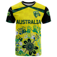 Custom Australia Cricket T Shirt Aboriginal Style Unique Black LT8 - Wonder Print Shop