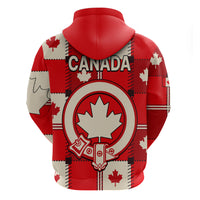 Canada Tartan Day Hoodie Canada Maple Leaf Journee du Tartan - Wonder Print Shop