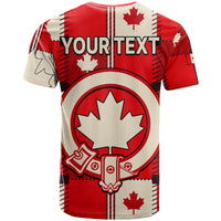 Custom Canada Tartan Day T Shirt Canada Maple Leaf Journee du Tartan - Wonder Print Shop