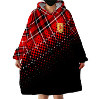 (Custom Personalised) Scottish Gaelic Wearable Blanket Hoodie Crest Scotland Lion Tartan - Wonder Print Shop