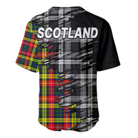 Scottish Tartan Baseball Jersey Scotland Modern Crest Tartan LT9 - Wonder Print Shop