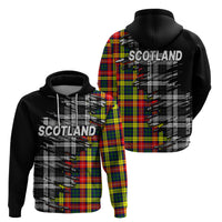 Scottish Tartan Hoodie Scotland Modern Crest Tartan - Wonder Print Shop