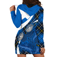 Scottish Thistle Tartan Hoodie Dress Scottish Alba Flag Style - Wonder Print Shop