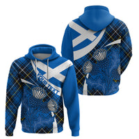 Custom Scottish Thistle Tartan Hoodie Scottish Alba Flag Style - Wonder Print Shop