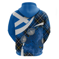 Custom Scottish Thistle Tartan Hoodie Scottish Alba Flag Style - Wonder Print Shop