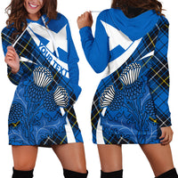 (Custom Personalised) Scottish Thistle Tartan Hoodie Dress Scottish Alba Flag Style - Wonder Print Shop