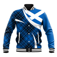 Scottish Alba Flag Baseball Jacket Scottish Colourful Tartan Blue Version LT9 - Wonder Print Shop
