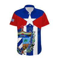 Cuba Simple Coat Of Arms Hawaiian Shirt - Wonder Print Shop