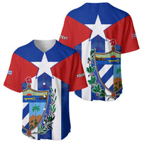 (Custom Personalised) Cuba Simple Coat Of Arms Baseball Jersey LT9 - Wonder Print Shop