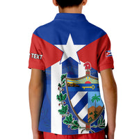 Custom Cuba Simple Polo Shirt Coat Of Arms for Kid - Wonder Print Shop