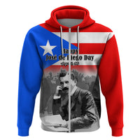 Custom Puerto Rico Hoodie Happy Jose de Diego Day - Wonder Print Shop