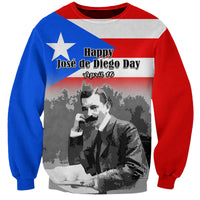 (Custom Personalised) Puerto Rico Sweatshirt Happy Jose de Diego Day - Wonder Print Shop