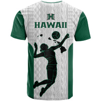 Hawaii VolleybT Shirt Hawaiian Kakau White Style - Wonder Print Shop