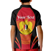 Custom Syria Evacuation Day Polo Shirt for Kid Coat Of Arms - Wonder Print Shop