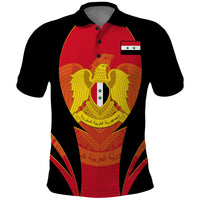 Custom Syria Evacuation Day Polo Shirt Coat Of Arms - Wonder Print Shop