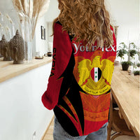 (Custom Personalised) Syria Evacuation Day Women Casual Shirt Coat Of Arms - Wonder Print Shop