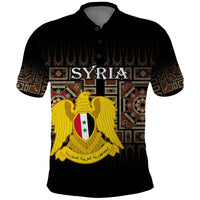 Syria Polo Shirt Coat Of Arms Mix Syrian Mosaic - Wonder Print Shop