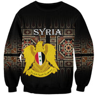 Syria Sweatshirt Coat Of Arms Mix Syrian Mosaic - Wonder Print Shop