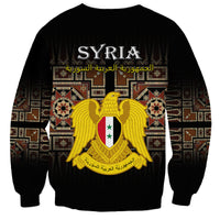 Syria Sweatshirt Coat Of Arms Mix Syrian Mosaic - Wonder Print Shop