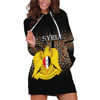 (Custom Personalised) Syria Hoodie Dress Coat Of Arms Mix Syrian Mosaic - Wonder Print Shop
