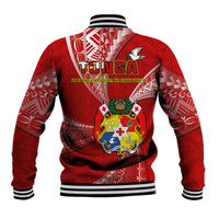Tonga Baseball Jacket Happy 53rd Independence Anniversary Tongan Pattern - Wonder Print Shop