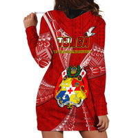 Tonga Hoodie Dress Happy 53rd Independence Anniversary Tongan Pattern - Wonder Print Shop