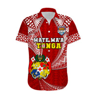 Tonga Rugby Hawaiian Shirt Mate Maa Tonga Pacific Tongan Ngatu - Wonder Print Shop