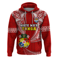 Tonga Rugby Hoodie Mate Maa Tonga Pacific Tongan Ngatu - Wonder Print Shop