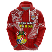 Tonga Rugby Hoodie Mate Maa Tonga Pacific Tongan Ngatu - Wonder Print Shop