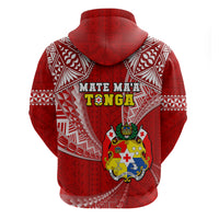 Tonga Rugby Hoodie Mate Maa Tonga Pacific Tongan Ngatu - Wonder Print Shop