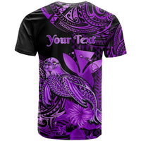 Custom Hawaii Monk Seal T Shirt Polynesian Kakau With Kanaka Purple - Wonder Print Shop