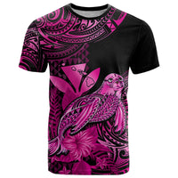 Custom Hawaii Monk Seal T Shirt Polynesian Kakau With Kanaka Pink - Wonder Print Shop