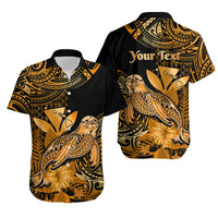 (Custom Personalised) Hawaii Monk Seal Hawaiian Shirt Polynesian Kakau With Kanaka Gold - Wonder Print Shop