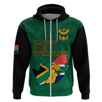 South Africa Hoodie African Pattern Happy Freedom Day Green Version - Wonder Print Shop