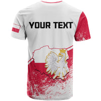 Custom Poland Constitution Day T Shirt Coat Of Arms Grunge Style - Wonder Print Shop