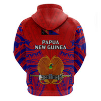 Papua New Guinea Hoodie Central Province Mix Coat Of Arms Polynesian Art - Wonder Print Shop