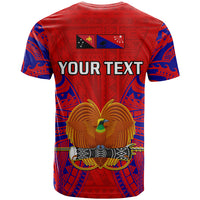 Custom Papua New Guinea T Shirt Central Province Mix Coat Of Arms Polynesian Art - Wonder Print Shop