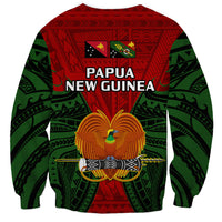 Papua New Guinea Sweatshirt Chimbu Province Mix Coat Of Arms Polynesian Art - Wonder Print Shop