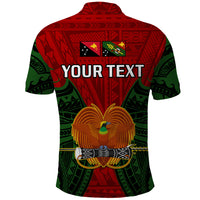 Custom Papua New Guinea Polo Shirt Chimbu Province Mix Coat Of Arms Polynesian Art - Wonder Print Shop
