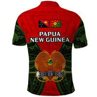 Papua New Guinea Polo Shirt Eastern Highlands Province Mix Coat Of Arms Polynesian Art - Wonder Print Shop