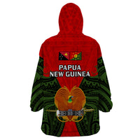 Papua New Guinea Wearable Blanket Hoodie Eastern Highlands Province Mix Coat Of Arms Polynesian Art - Wonder Print Shop